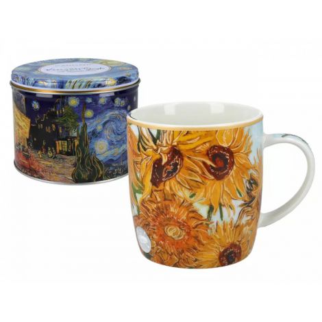 Kubek w puszce Carmani 420ml - V. van Gogh, Słoneczniki